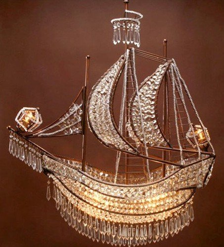 pirate ship chandelier
