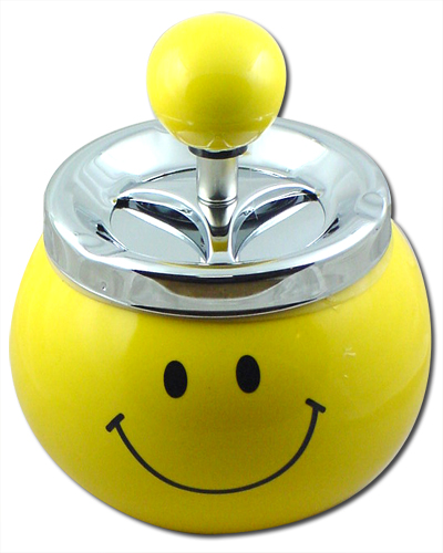 smiley face ashtray