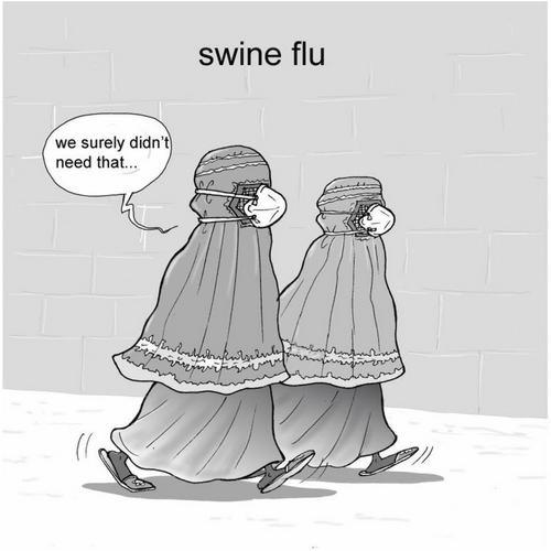 swine flu arabic women