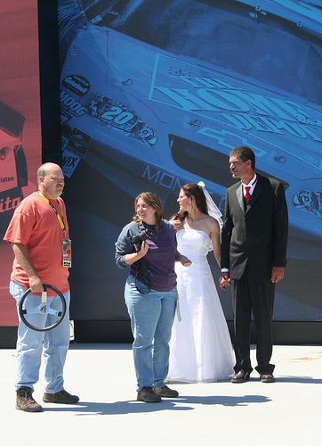 nascar wedding