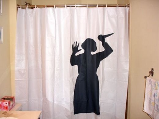 psycho shower curtain