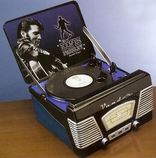 elvis turntable cookie jar