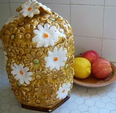 sunflower cookie jar