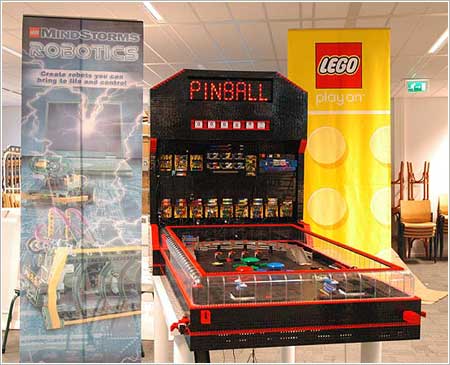 pinball machine lego