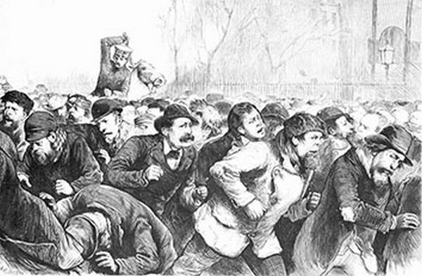 Lager Beer Riot (United States, 1855)