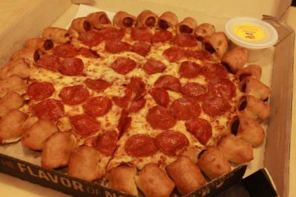 Hot Dog Stuffed Pizza Crust (Various)