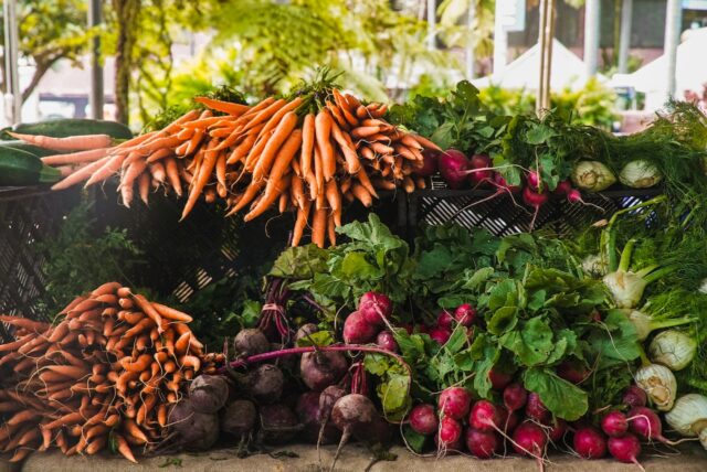 Visit the farmers market to find great food and meet new people