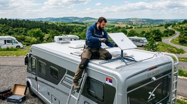 starting an RV Starlink installation